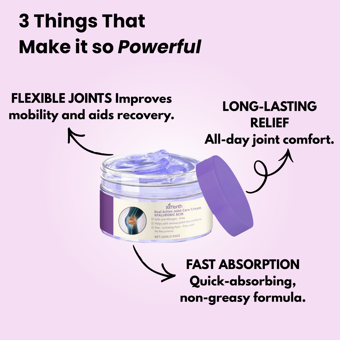 Soothing pain relief gel