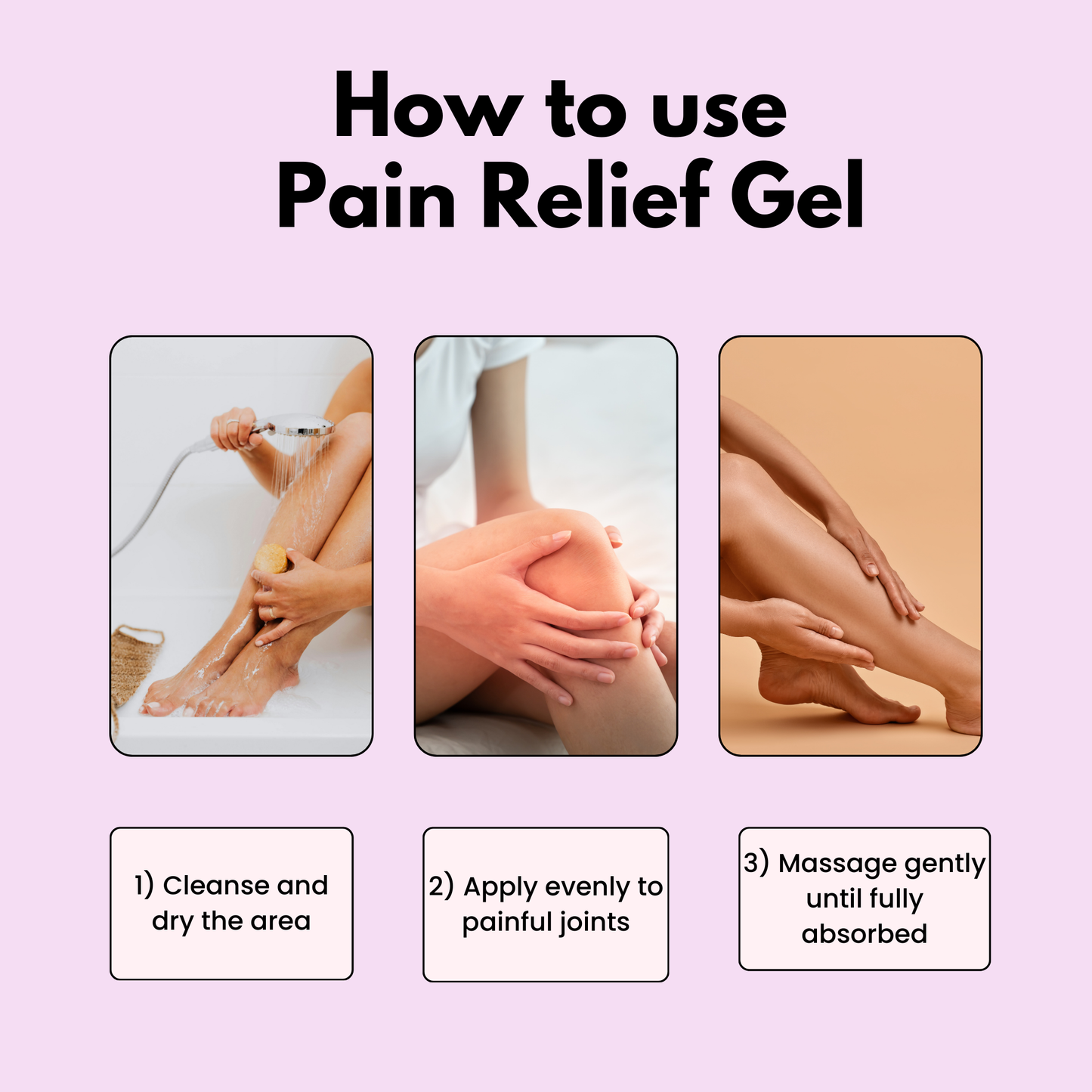 Soothing pain relief gel