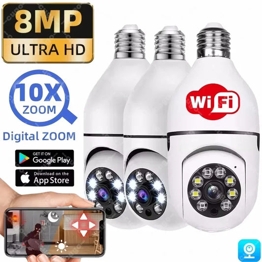 Smart Home Security Bulb Camera